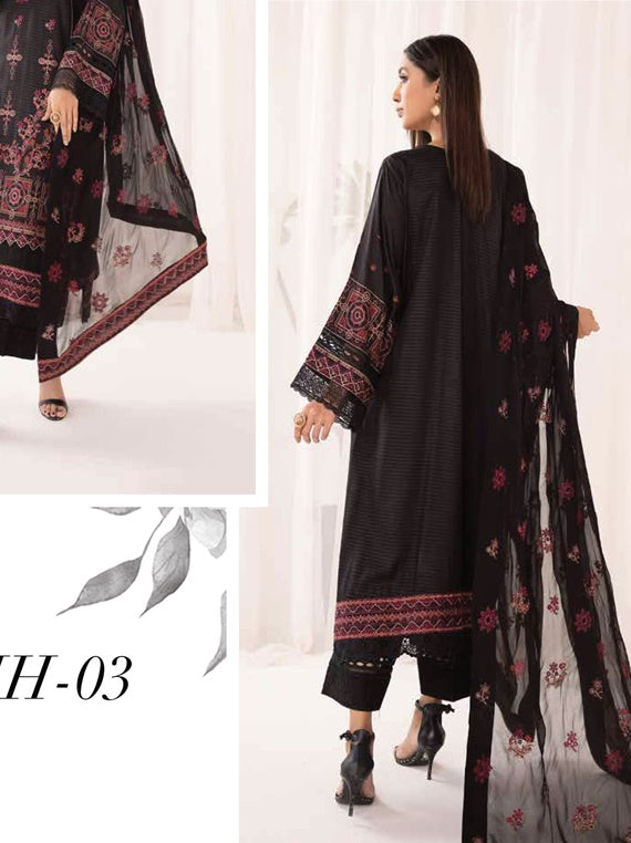 Badra by Johra Viscose Jacquard Colloction 2024 (JH-03)