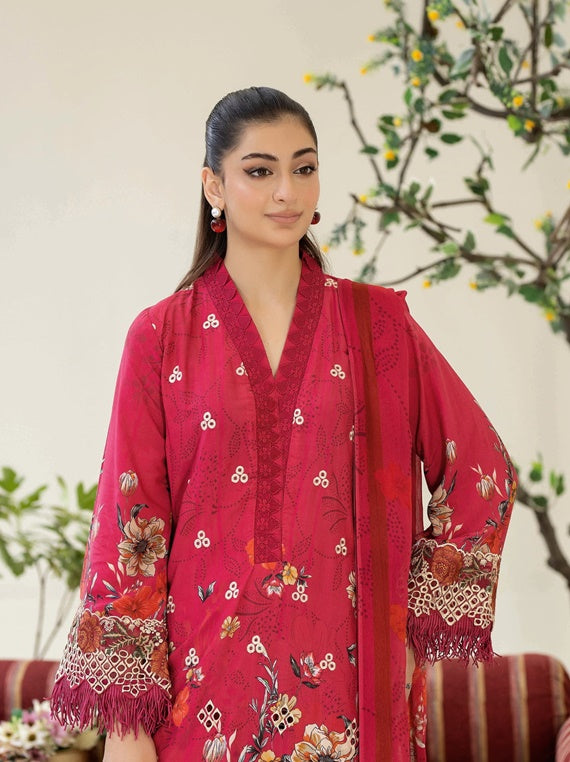 SHEHNEELA By Johra,  Embroidered Staple Slub Winter Collection (JW-269)