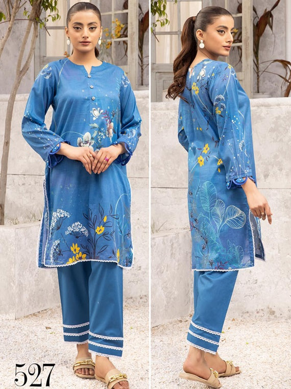 Shaista 2Pc Printed Lawn Collection 2024 Vol-03 (D-527)