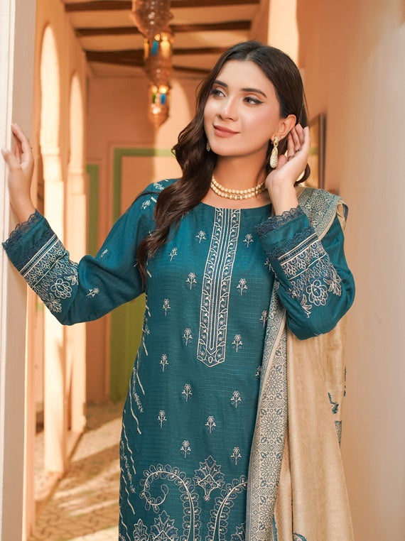 Sehar Bano by Manizay embroidered Dhanak collection 2025 (D-03)