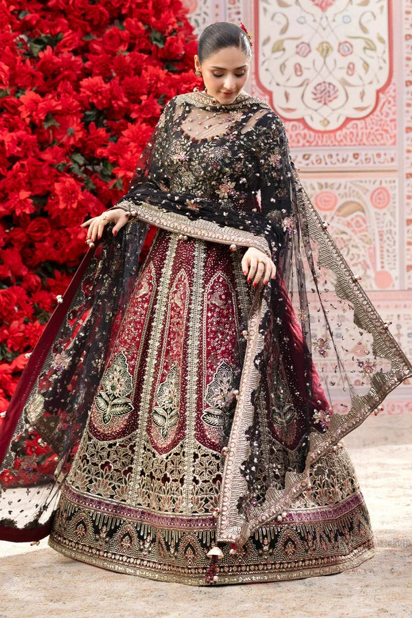 Nureh Jhoomro Embroidered Raw Silk & Net Luxury Formal Suit