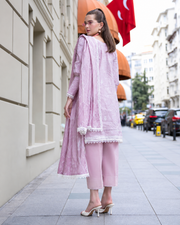 Alzohaib DHAGAKARI Digital Printed Embroidered 3 Piece Lawn Suit
