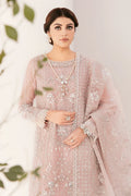9-Piece Hand Work Embroidered Chiffon & Organza Unstitched Suit | Organza Neckline, Front & Back Patch, Dupatta Pallu | Embroidered Silk Trouser | Premium Women's Handcrafted Festive Wear