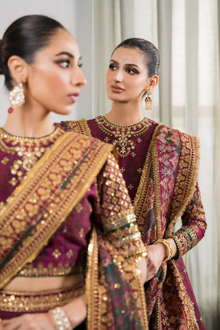 Premium Embroidered Chiffon-Silk Three-Piece Collection for wedding