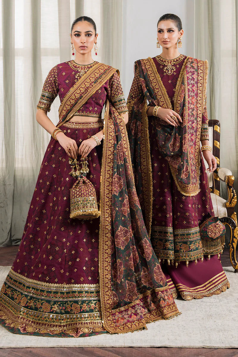 Premium Embroidered Chiffon-Silk Three-Piece Collection for wedding