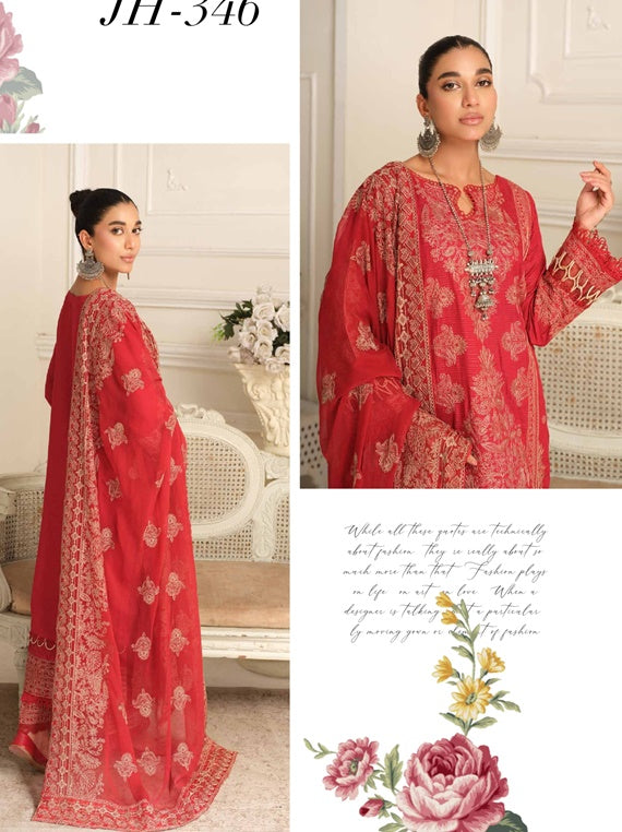 Elsa By Johra Banarsi Jacquard Viscose Collection 2024 (JH-346)