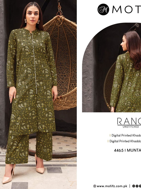 Rang By Motifz 2Piece Khaddar Collection 2024 (D-4465)