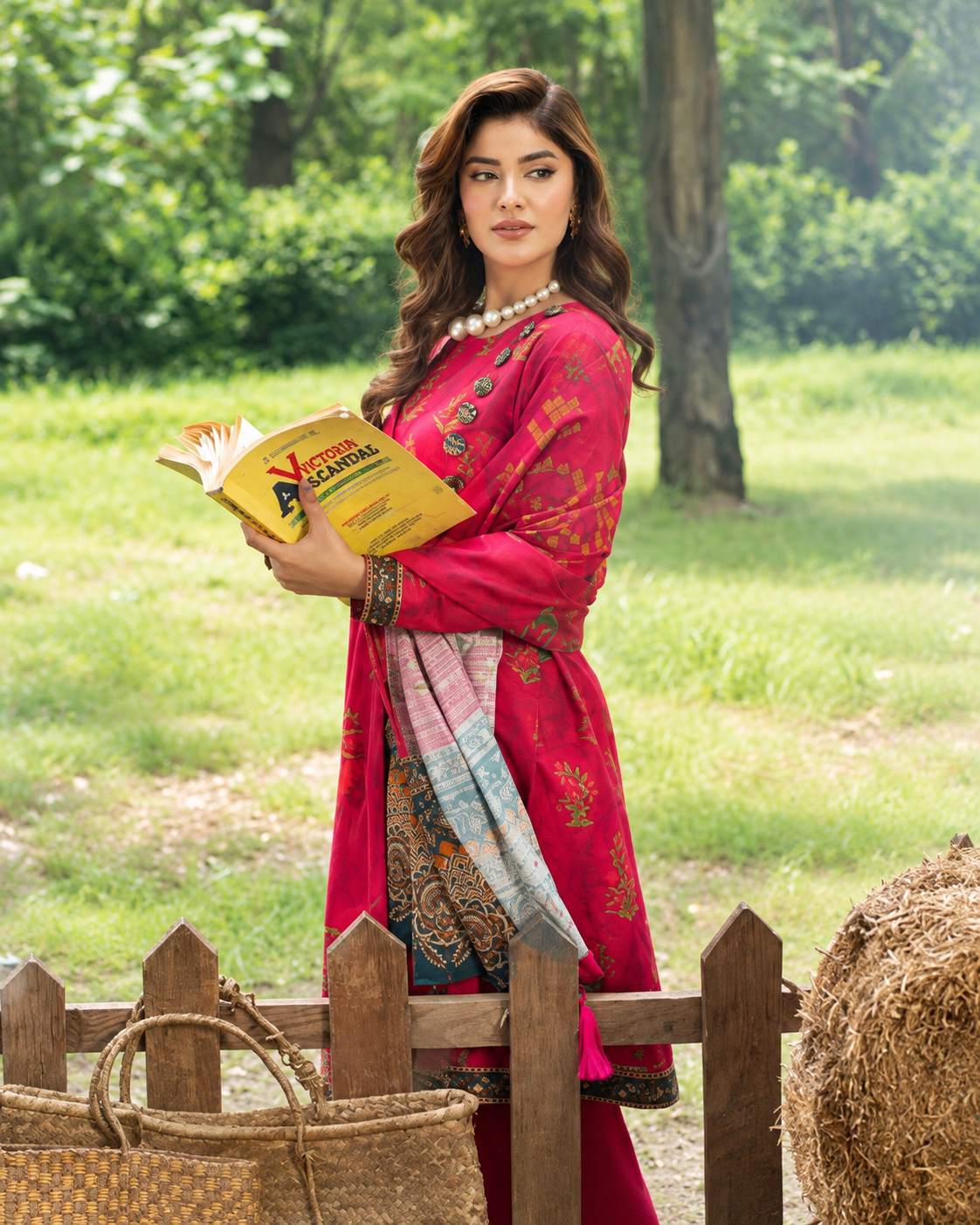 Alzohaib Colors Khaddar Digital Printed 3 Piece Suit