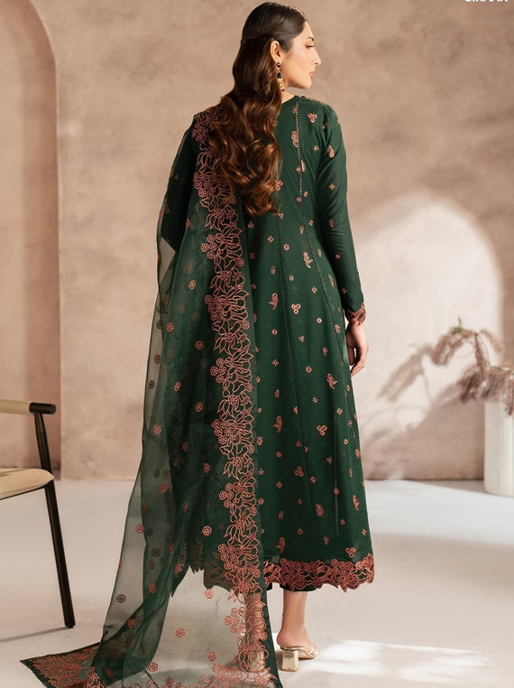 Zarif Lawn Collection 2025 (UNST-LWN-04)