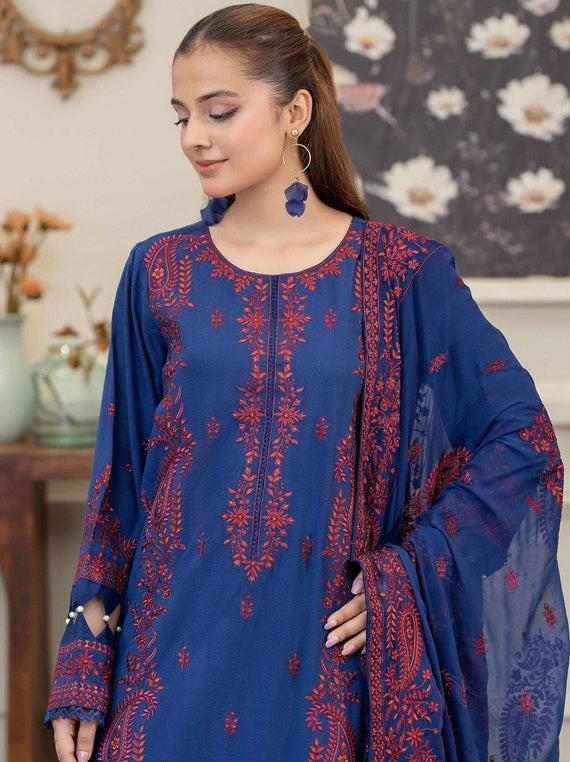 Parham by Johra Embroidered karandi Collection (JW-120)
