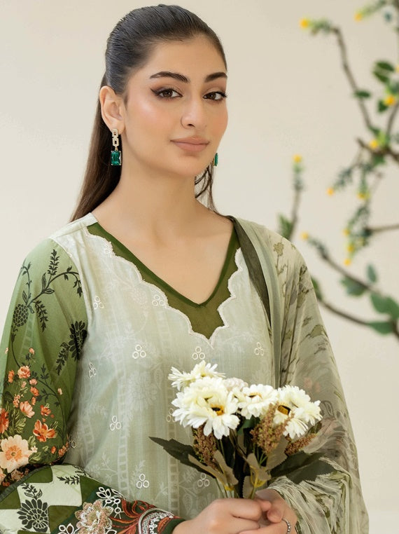 SHEHNEELA By Johra,  Embroidered Staple Slub Winter Collection (JW-270)