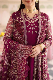 Luxury Embroidered Chiffon Applique Formal Suit with Hand Embellishments
