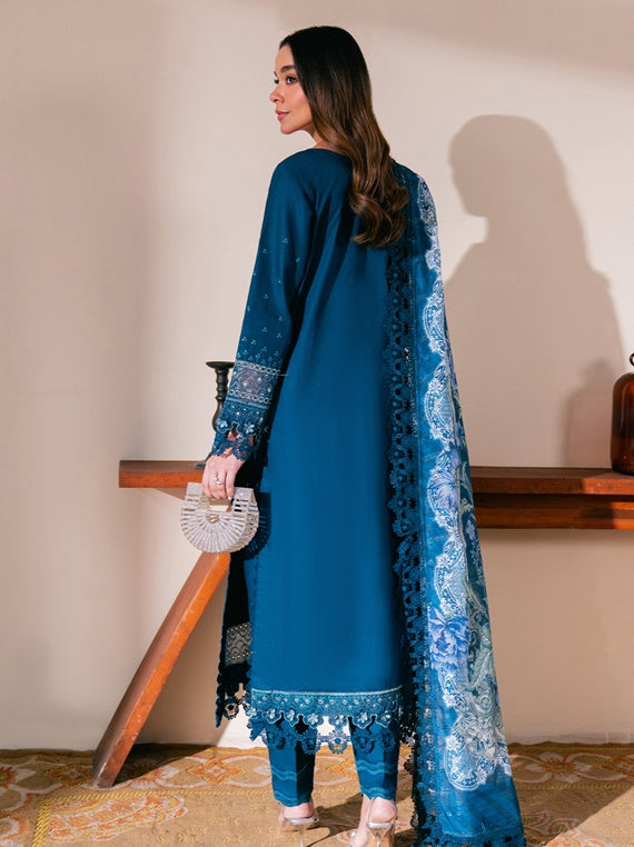 Symphony Neeshay Luxury Lawn Collection 2025 Vol-02 (SEA-SPRAY)