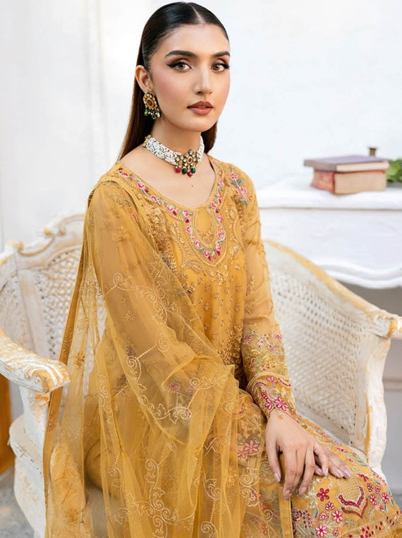 Chevron By Ramsha Chiffon Collection 2025 Vol-10 (A-1004)