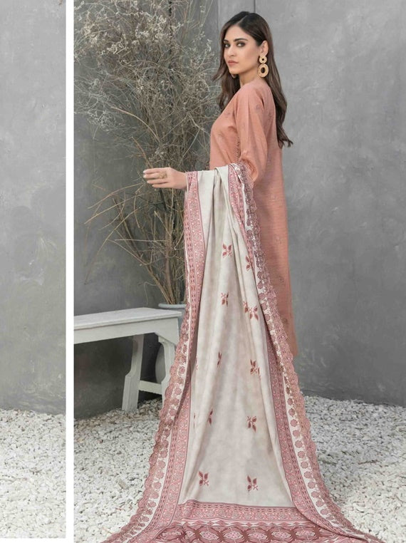 Dimah By Tawakkal Semi-Stitched Zari Khaddar Collection 2024 (D-1165)