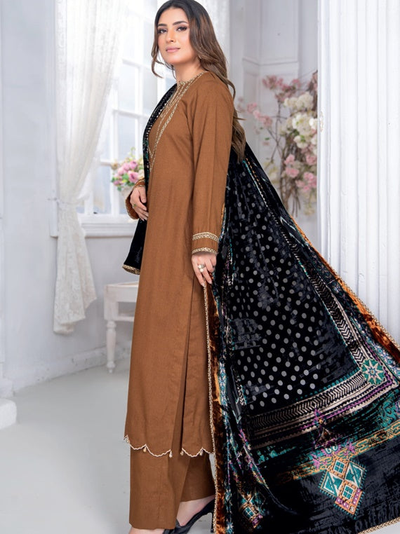 Kumail luxury winter dhanak By Riaz Arts (D-04)