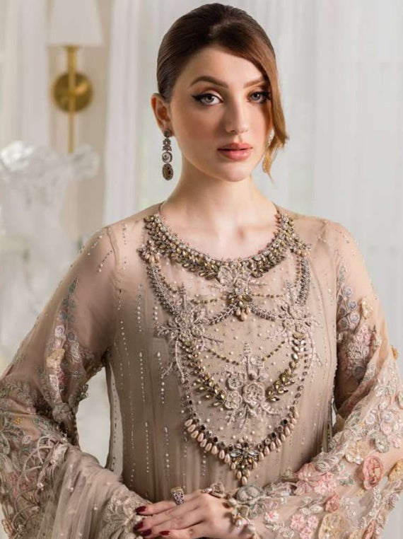 Maria B Embroidered Chiffon Collection 2025 (MPC-25-107)