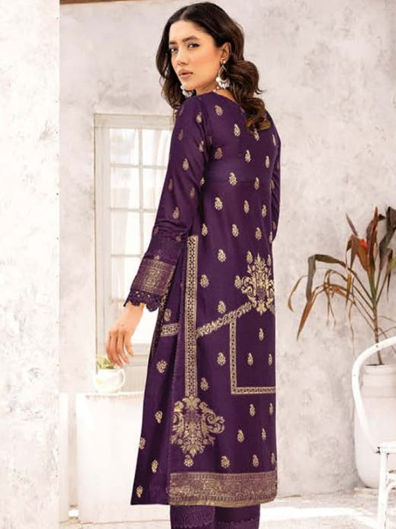 Harika By Johra 2PC Banarsi Jacquard Lawn Collection 2025 (JH-663)