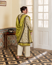 Gul Ahmed Printed Khaddar 3 Piece Unstitched Suit with Printed Dupatta