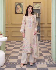 Sehrish by Johra Luxury Embroidered Winter Suit with Embroidered Shawl