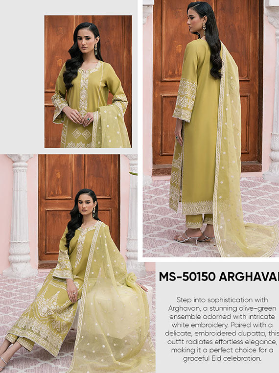 Maryum & Maria Eid Luxury Lawn Collection 2025 (MS-50150)