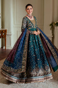 Embroidered Handmade Digital Printed Chiffon 12-Piece Unstitched Suit With Velvet & Organza Borders, Embroidered Dupatta & Dyed Silk Trousers