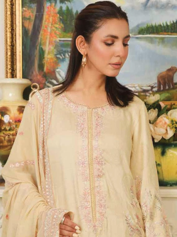Reenaz by Johra Embroidered viscose staple Collection (JW-127)