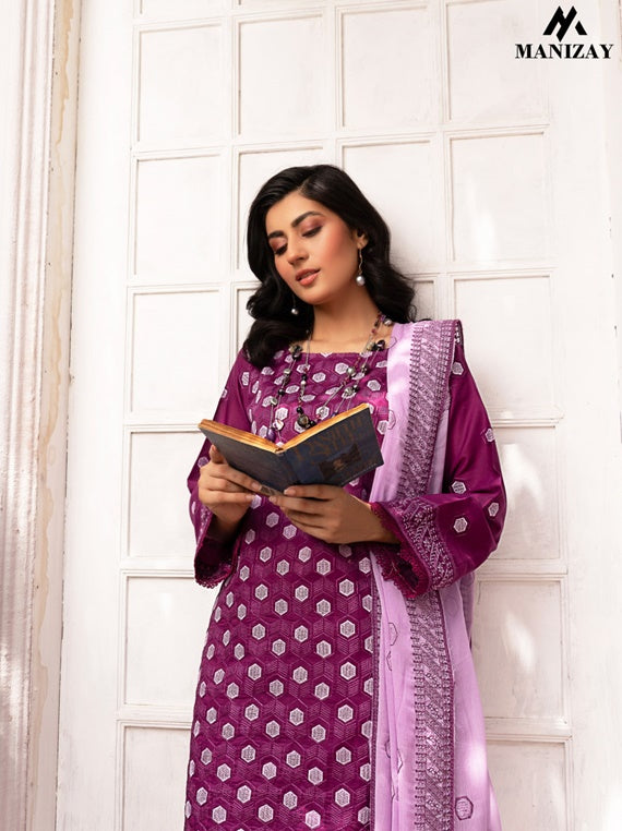 Gul Bano By Manizay Lawn Collection 2025 (M-07)