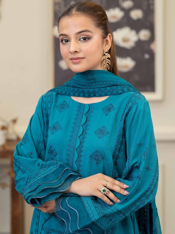Zal By Johra Embroidered Karandi Collection (JW-115)