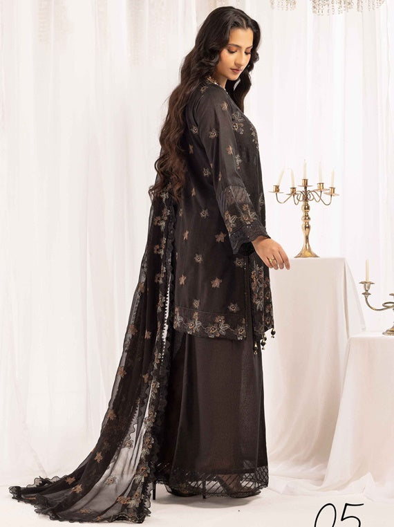 Mahees jasmine elegant embroidered karandi Collection By Riaz Art (D-05)