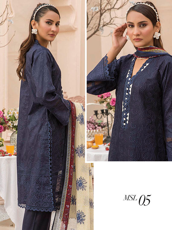 Munira Designer Stitched Eid Collection 2024 (MSL-05)