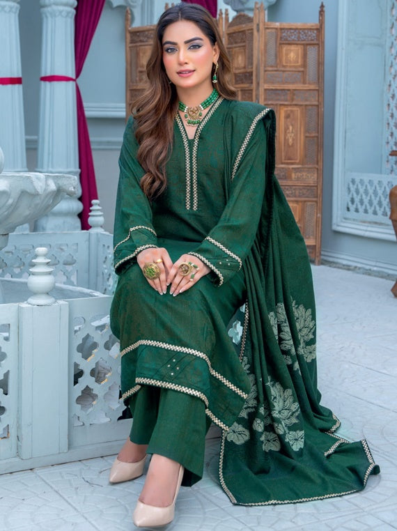 Nihal self jacquard peach Collection By Riaz Arts (D-05)