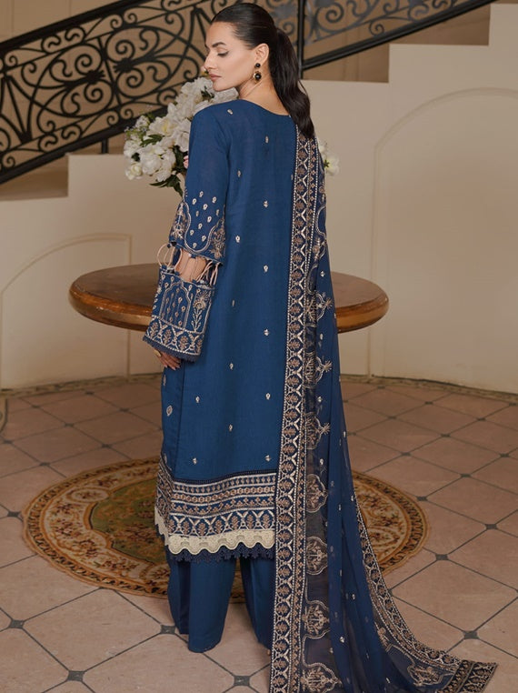 Naimal by Johra Embroidered lawn karandi Collection (JH-1147)