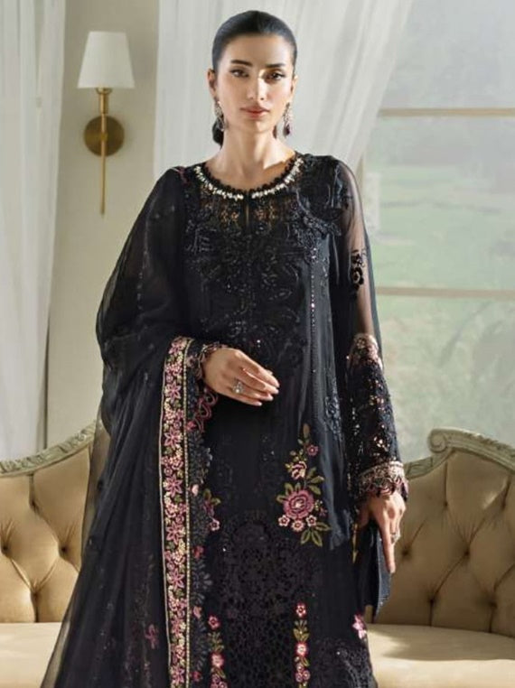 Maria B Embroidered Chiffon Collection 2025 (MPC-25-104)
