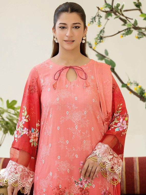SHEHNEELA By Johra,  Embroidered Staple Slub Winter Collection (JW-271)