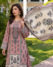 Rang By Motifz Digital Premium Printed Linen Suit with Linen Dupatta