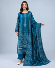 Zarnish by Johra Luxury Embroidered Winter Suit with Embroidered Wool Shawl