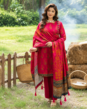 Alzohaib Colors Khaddar Digital Printed 3 Piece Suit