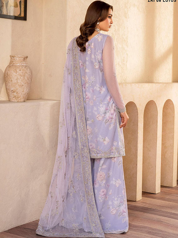 Iris By Zarif Printed & Embroidered Collection 2024 (ZRI-06-LOTUS)