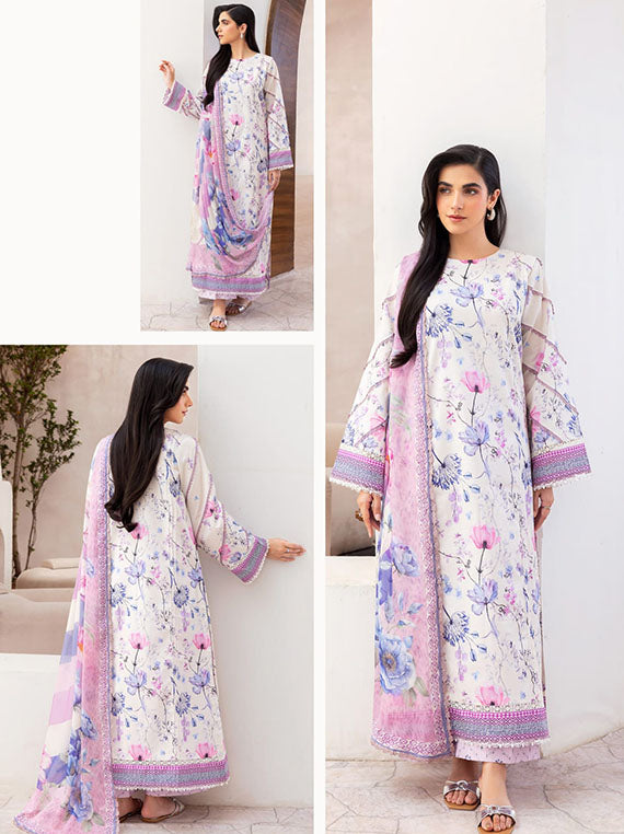 Florent Luxury Prints Lawn Collection 2025 (D-06)
