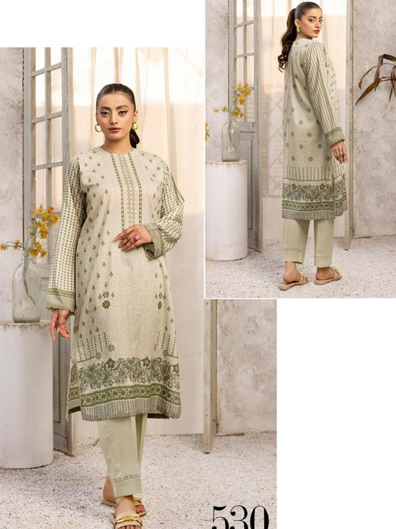 Shaista 2Pc Printed Lawn Collection 2024 Vol-03 (D-530)