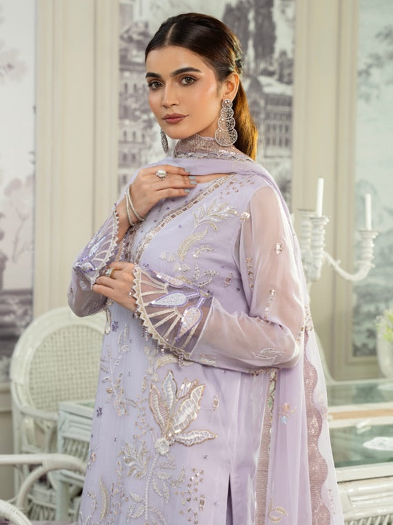 Zebtan By Mahroosh Embroidered Chiffon Collection 2025 (ZM-06)