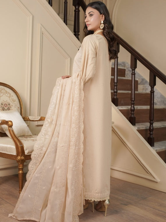 GULFAM Premium Embroidered Karandi Collection by Manizay (D-06)