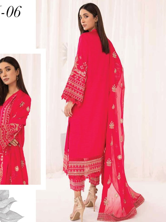 Badra by Johra Viscose Jacquard Colloction 2024 (JH-06)