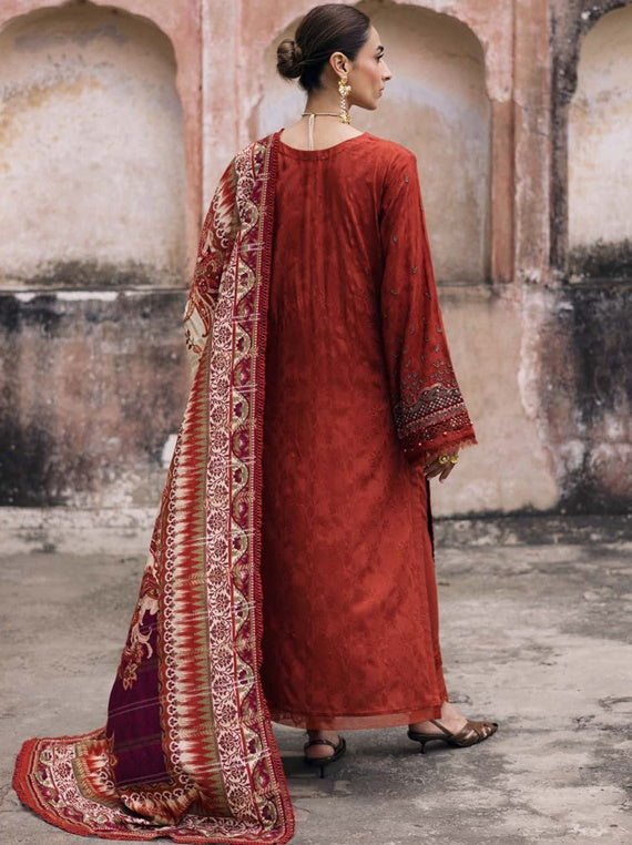 Maya by Nurèh Embroidered  Jacquard By Riaz arts (NW-105)