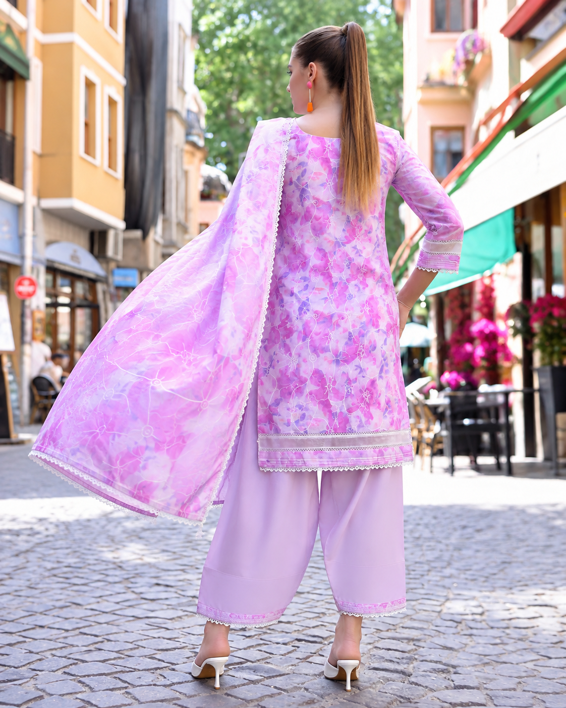Alzohaib DHAGAKARI Digital Printed Embroidered 3 Piece Lawn Suit