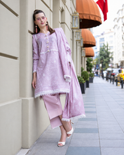 Alzohaib DHAGAKARI Digital Printed Embroidered 3 Piece Lawn Suit