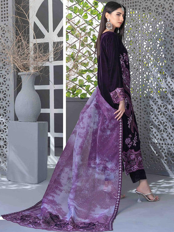 Makhmal e Kahani By Tawakkal Velvet Collection 2024 (D-3974)