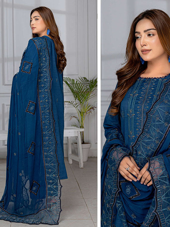 Alif Airjet Fancy Lawn Collection 2025 Vol-94 (Design-07)