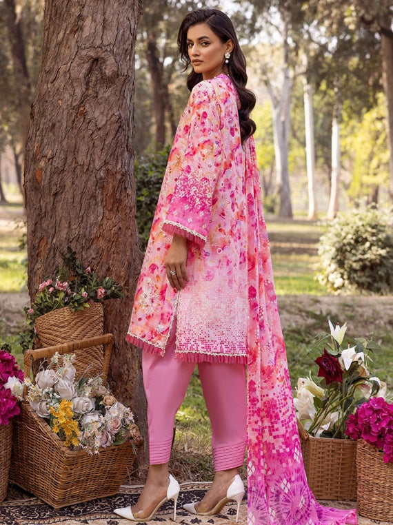 Shaista Chikankari Lawn Collection 2025 (D-07)